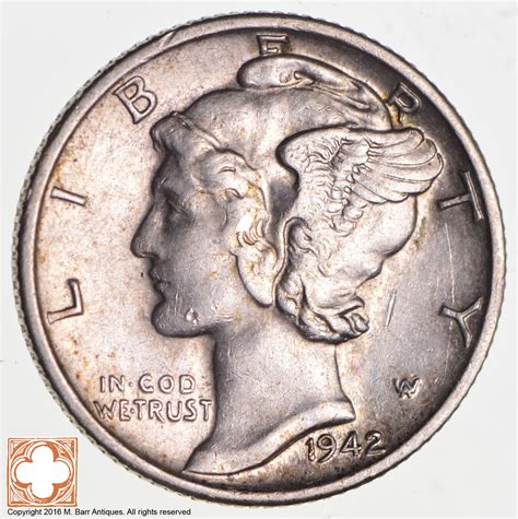 1942-S Mercury Silver Dime | Property Room