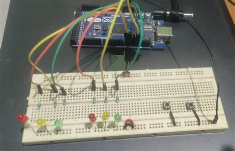 Image result for Arduino Traffic Light Breadboard