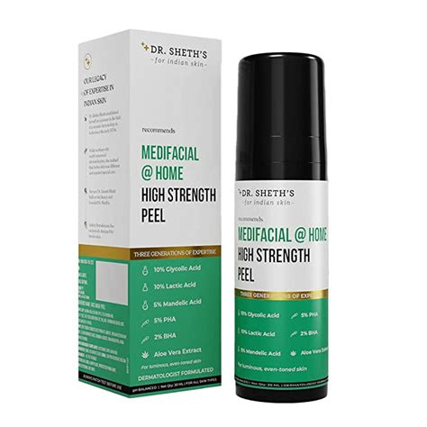 Dr. Sheth's Exfoliating Medifacial @ Home High Strength Peel | AHA BHA ...