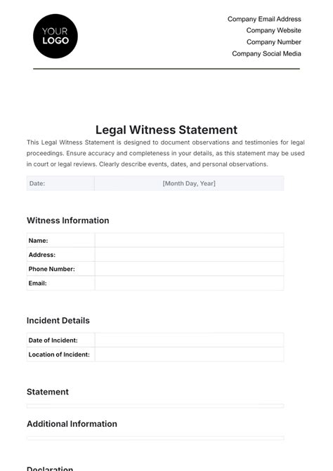 Example Witness Statement UK 的图像结果