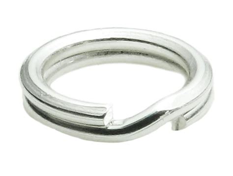 100pcs x 5mm Sterling Silver Split Jump Ring Split Ring Connectors ...