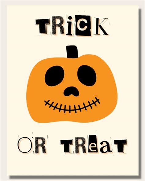 Sign Trick Or Treat