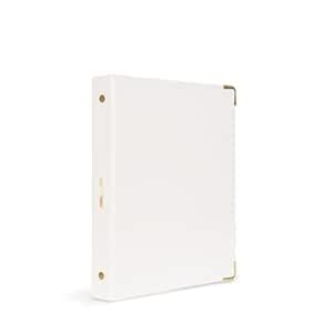 russell+hazel Patent Mini 3-Ring Binder, White, 7” x 9”, 1/2" Rings ...