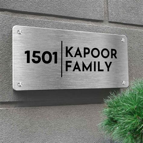 Personalized Steel Name Plates for Houses Online | Nutcase