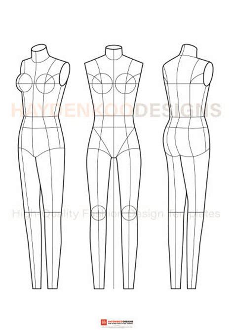 Fashion Design Body Templates