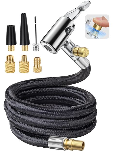 LUMITECO 33'' Air Release Extension Hose, 7-Pack Tire Inflator ...