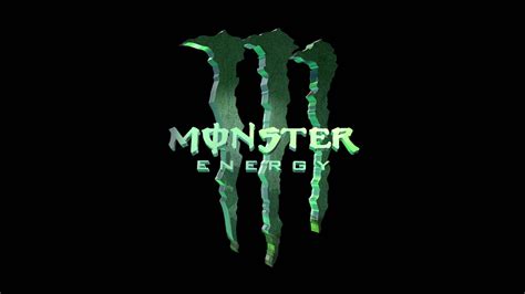 Green Monster Energy Logo Wallpaper