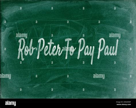 Rob peter to pay paul hi-res stock photography and images - Alamy