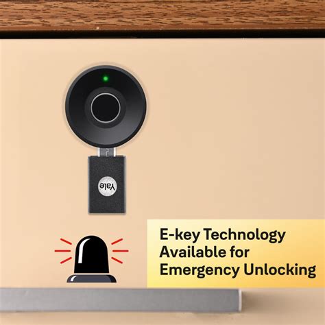 Yale YWLOL Wardrobe Digital Fingerprint Lock - (Black) – Yale India