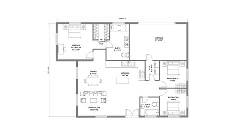 1460 sq. ft. Spanish Floor Plan