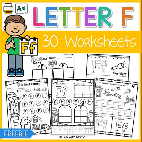 Worksheet Letter F Letter F Tracing Worksheet Free Printables