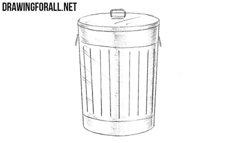 How To Draw A Garbage Can - Drawing Tips Guide
