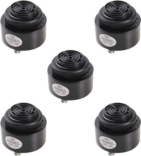 Buy UHPPOTE DC24V Active Piezo Buzzer 80dB Mini Alarm Sounder ...