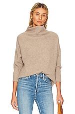 Autumn Cashmere Funnel Neck Sweater in Stone | REVOLVE