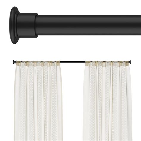 Tension Curtain Rod by EZFurni, 28 to 42 Inch, Adjustable Curtain Rods ...