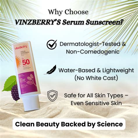 Serum Sunscreen SPF 50+ PA++++ | 3-in-1 Moisturizer + Serum + Sunscreen ...