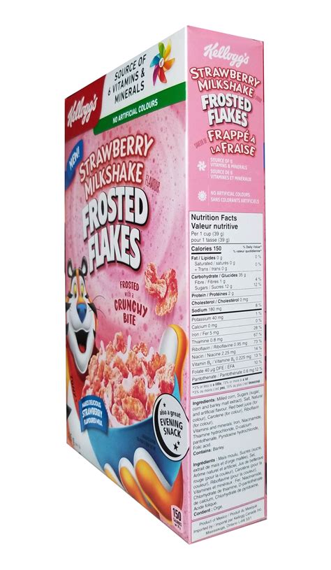 Kellogg's Strawberry Milkshake Flavored Frosted Flakes Cereal, 435g/15