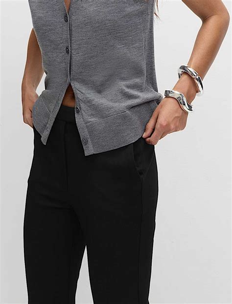 Buy Slim Fit Ankle Grazer Trousers at Marks & Spencer