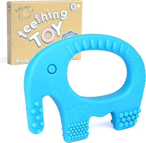 Baby Teething Toys - BPA Free Silicone Toy - Cute, Easy to Hold, Soft ...