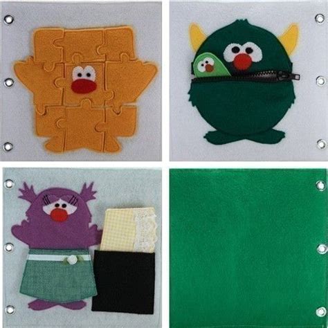 The Monster Album Quiet Book Pattern, Busy Book Pattern, Travels Toys ...