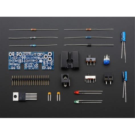Adjustable breadboard power supply kit - v1.0 at MG Super Labs India