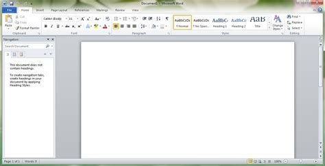 PC and Software Tips: Screenshot of Microsoft Word 2010