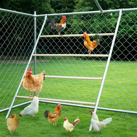 YUMEKA Chicken Roosting Ladder with Leg Bands,Chicken roosting Bars ...