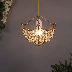 Homesake "Hanging golden crystal pendant light, Classic Floral ...
