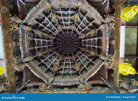 Facade Buddha Statue Tourist Monument Historical Building Wood Sculpture Religious Hall Tourism ...