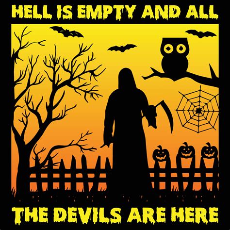 Hell is empty and all the devils are here 27516034 Vector Art at Vecteezy