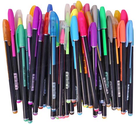 Toyshine 48 Pcs Highlight Pens Set Color Gel Pens, Glitter, Metallic ...