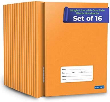 TARGET PUBLICATIONS Soft Brown Cover Small One Side Ruled & One Side ...