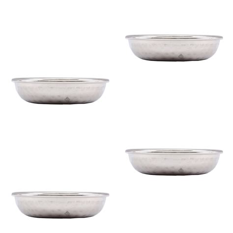 Steel Hammered Design Serving Rice Sweets Dinnerware – INDIAN ART VILLA