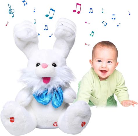 Buy MIAODAM Easter Bunny Stuffed Animal for Girls, Peek-A Boo Toys for ...