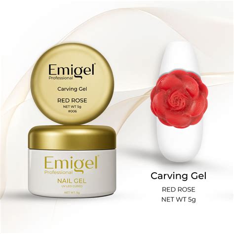 Emigel - Carving Gel - Red Rose – Emigel Professional - Nail Art ...