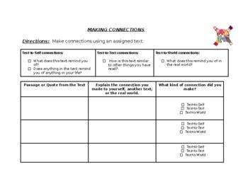 Make Connection Worksheet 的图像结果