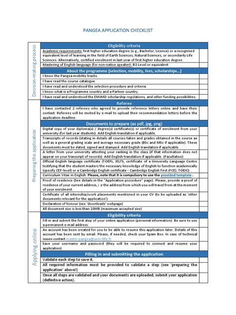 Application Form Checklist Example 的图像结果