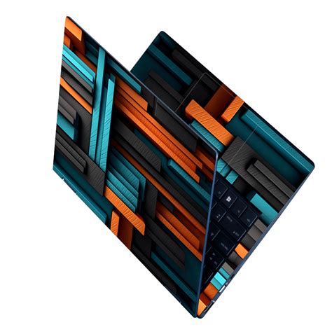 Shop Abstract 3D Bar Line Background Laptop Skin | Buy Online Now ...