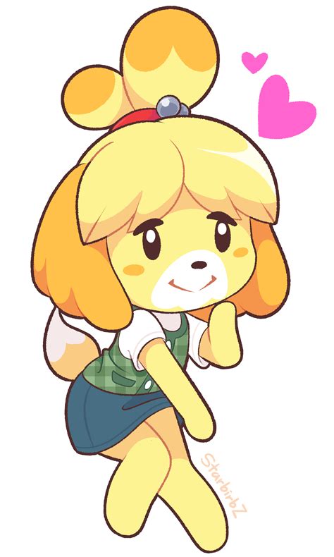 isabelle (animal crossing) drawn by starbirbz | Danbooru