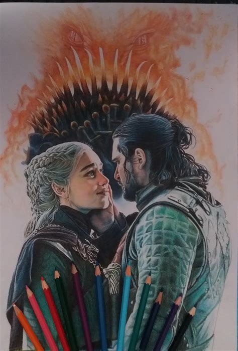 Daenerys Targaryen And Jon Snow Art