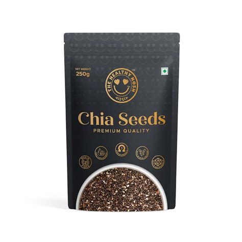The Healthy Nosh Chia Seeds 250 Grams | Gluten Free | High Protein ...