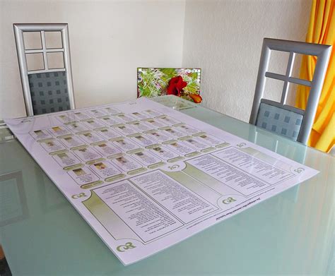 Lenormand Häusersystem Vorlage große Tafel Hilfe deuten lernen ...