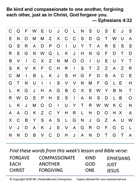 Free Printable Bible Word Search | Printable Word Search