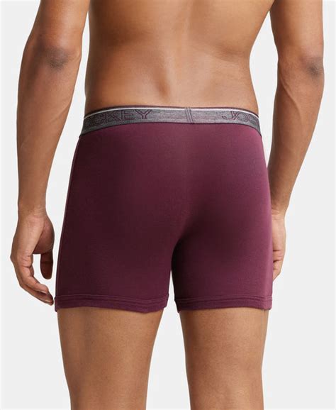 Buy Super Combed Cotton Rib Solid Boxer Brief with Ultrasoft and ...