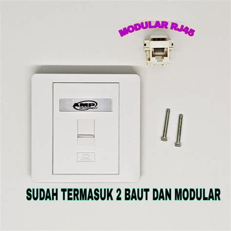 Jual FACEPLATE RJ45 / FACE PLATE RJ 45 / SOCKET LAN / MODULAR - Kota ...