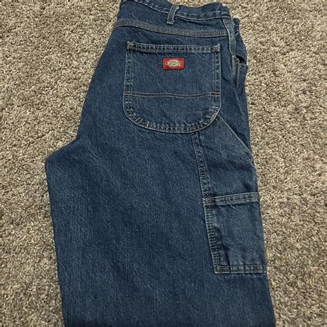 Dark Blue Dickies Carpenter Jeans. No Flaws. Size... - Depop