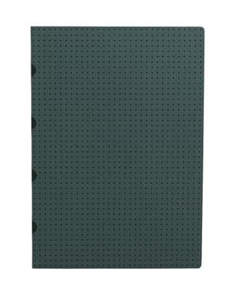 Grey on Black / Grey on Black (set of two) A4 Grid Notebooks (Cahier ...