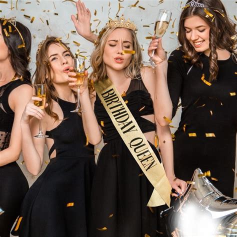 Buy Birthday Queen Sash & Crystal Tiara Kit, Didder Rhinestones Crown ...