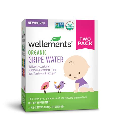 Gripe Water Wellements 120 Ml (paquete De 2) Organic Newborn+ - Venta ...