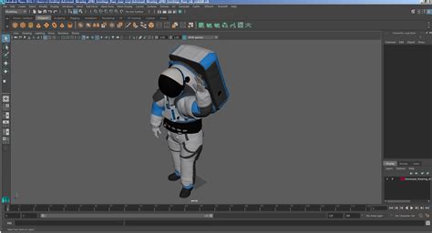 Astronaut Wearing xEMU Greetings Pose 3D | 3D Molier International